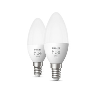 Philips Hue White, E14, šilta balta šviesa, 2 vnt. - Išmaniosios lemputės