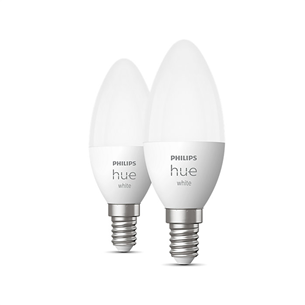 Philips Hue White, E14, soft warm, 2 vnt. - Išmaniosios lemputės Prekė - 929003021102