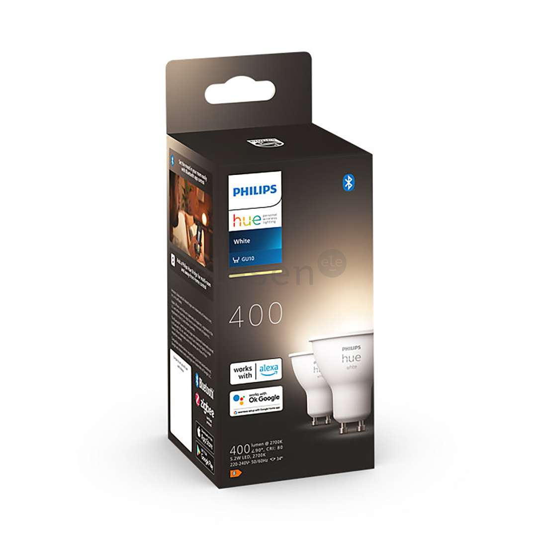Philips Hue White, GU10, soft warm, 2 pcs - Smart light Item - 929001953508