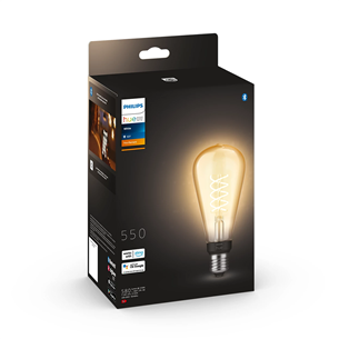 Philips Hue White, E27, soft warm, filament - Išmanioji lemputė Prekė - 929003052301