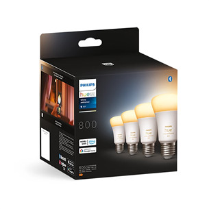 Philips Hue White Ambiance 800, E27, белый, 4 шт. - Умные лампы Товар - 929002489804