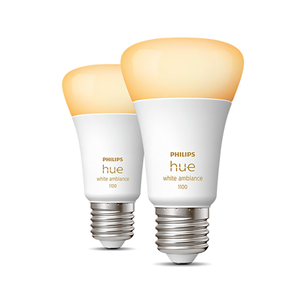 Philips Hue White Ambiance 1100, E27, white, 2 vnt. - Išmanioji lemputė Prekė - 929002468404 929002468404