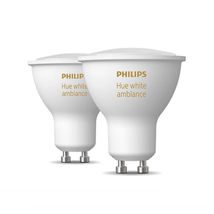 Philips Hue White Ambiance, GU10, white, 2 pcs - Smart light Item - 929001953310