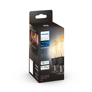 Philips Hue White Ambiance, E14, filament, white, 2 vnt. - Išmanioji lemputė Prekė - 929003145202