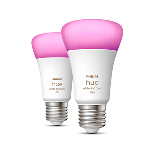 Philips Hue White and Color Ambiance 800, E27, color, 2 vnt. - Išmaniosios lemputės Prekė - 929002489602 929002489602