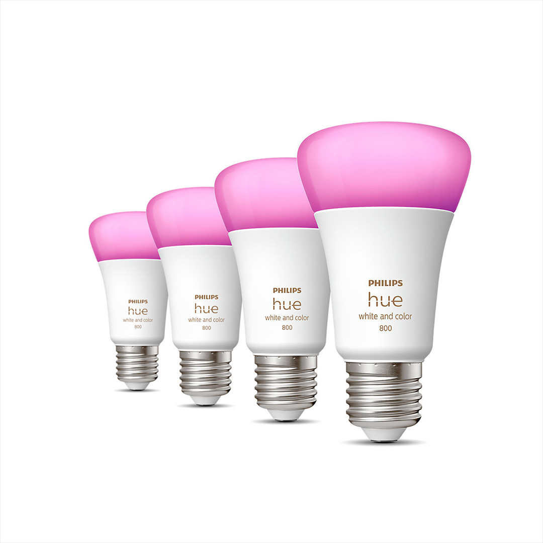 Philips Hue White and Color Ambiance 800, E27, color, 4 pcs - Smart light Item - 929002489604