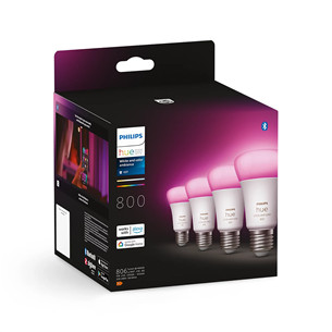 Philips Hue White and Color Ambiance 800, E27, color, 4 pcs - Smart light Item - 929002489604