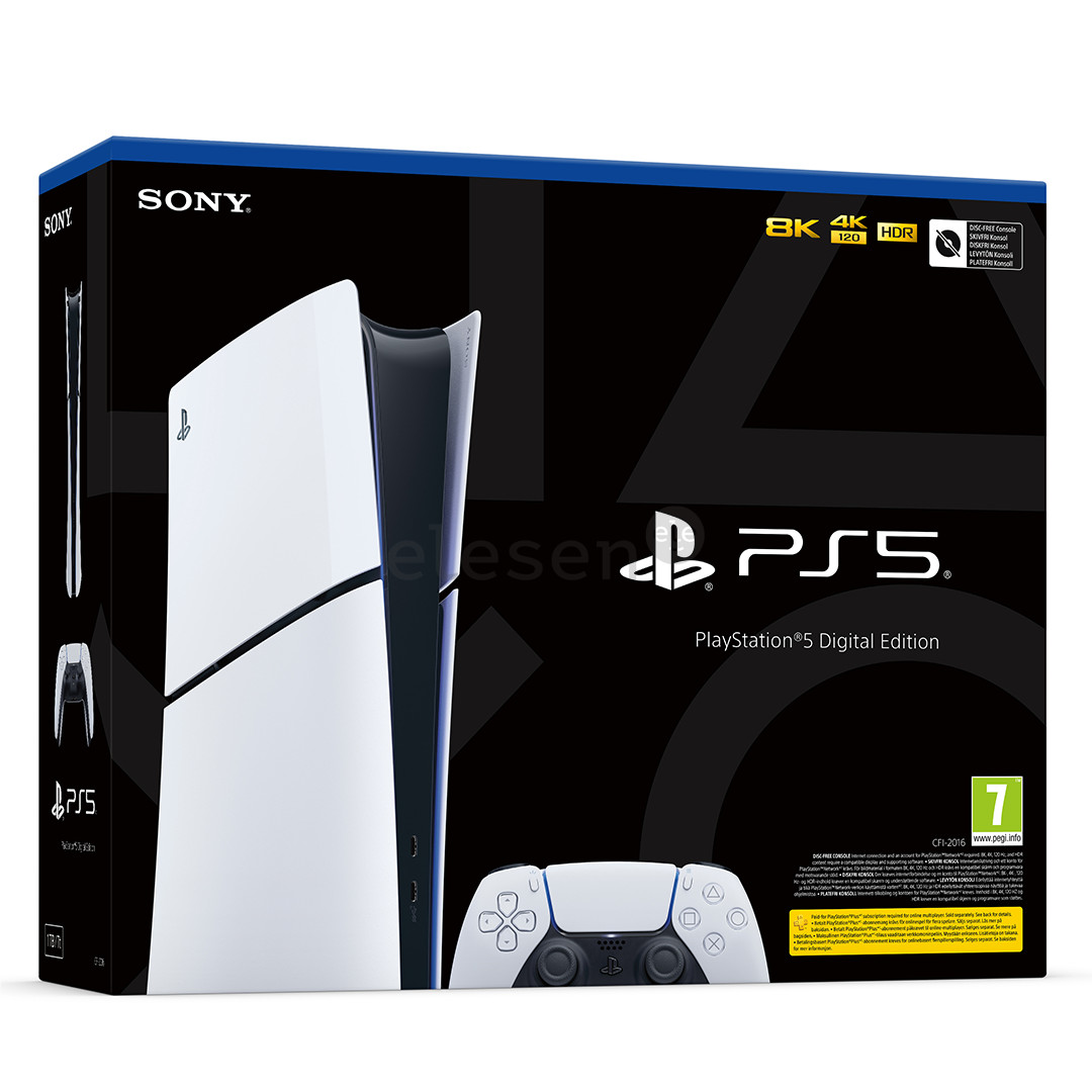 Sony PlayStation 5 Slim Digital - Žaidimų konsolė Prekė - 711719577300