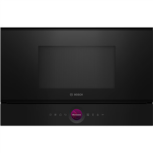 Bosch, Series 8, juoda - Įmontuojama mikrobangų krosnelė