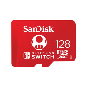 SanDisk microSDXC card for Nintendo Switch, 128 GB - Atminties kortelė Prekė - SDSQXAO-128G-GNCZN SDSQXAO-128G-GNCZN
