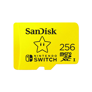 SanDisk microSDXC card for Nintendo Switch, 256 GB - Atminties kortelė Prekė - SDSQXAO-256G-GNCZN SDSQXAO-256G-GNCZN