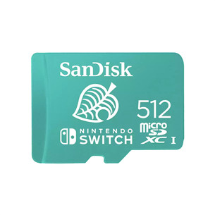 SanDisk microSDXC card for Nintendo Switch, 512 GB - Atminties kortelė Prekė - SDSQXAO-512G-GNCZN SDSQXAO-512G-GNCZN