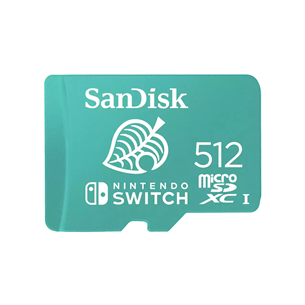 SanDisk microSDXC card for Nintendo Switch, 512 GB - Atminties kortelė Prekė - SDSQXAO-512G-GNCZN SDSQXAO-512G-GNCZN