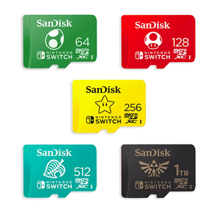 SanDisk microSDXC card for Nintendo Switch, 512 GB - Atminties kortelė Prekė - SDSQXAO-512G-GNCZN
