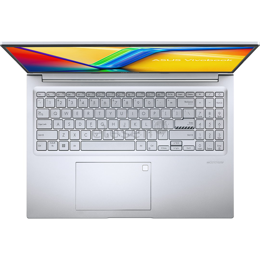 ASUS VivoBook 16, WUXGA, Ryzen 7, 16 GB, 512 GB, ENG, silver - Nešiojamas kompiuteris Prekė - M1605YA-MB242W