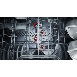 Bosch, Series 6, 13 komplektų talpa - Įmontuojama indaplovė