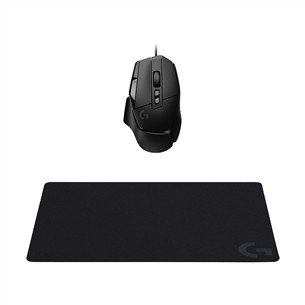 Logitech G502 X + G240, juoda - Pelė ir pelės kilimėlis