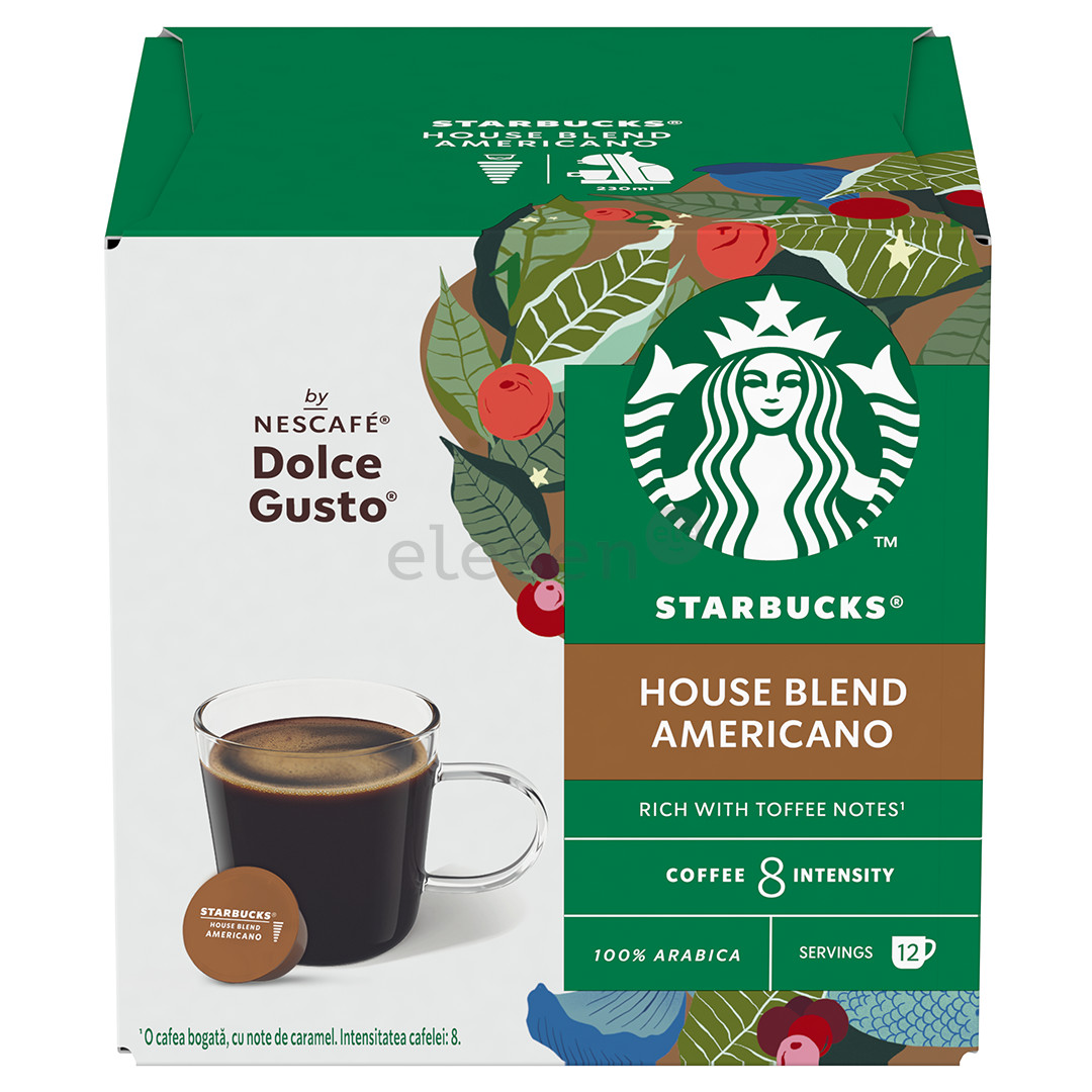 Starbucks Nescafe Dolce Gusto House Blend Americano - Kavos kapsulės Prekė - 7613036989268