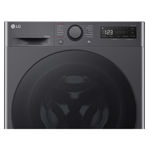 LG, 10 kg / 6 kg, depth 56,5 cm, 1400 rpm, black - Skalbimo mašina - džiovyklė Prekė - F4DR510S2M.AMBQPMR
