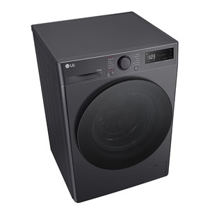 LG, 10 kg / 6 kg, depth 56,5 cm, 1400 rpm, black - Skalbimo mašina - džiovyklė Prekė - F4DR510S2M.AMBQPMR
