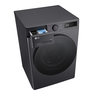LG, 10 kg / 6 kg, depth 56,5 cm, 1400 rpm, black - Skalbimo mašina - džiovyklė Prekė - F4DR510S2M.AMBQPMR