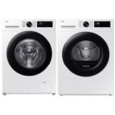 Samsung 9 kg + 9 kg - Front load washing machine + Clothes dryer