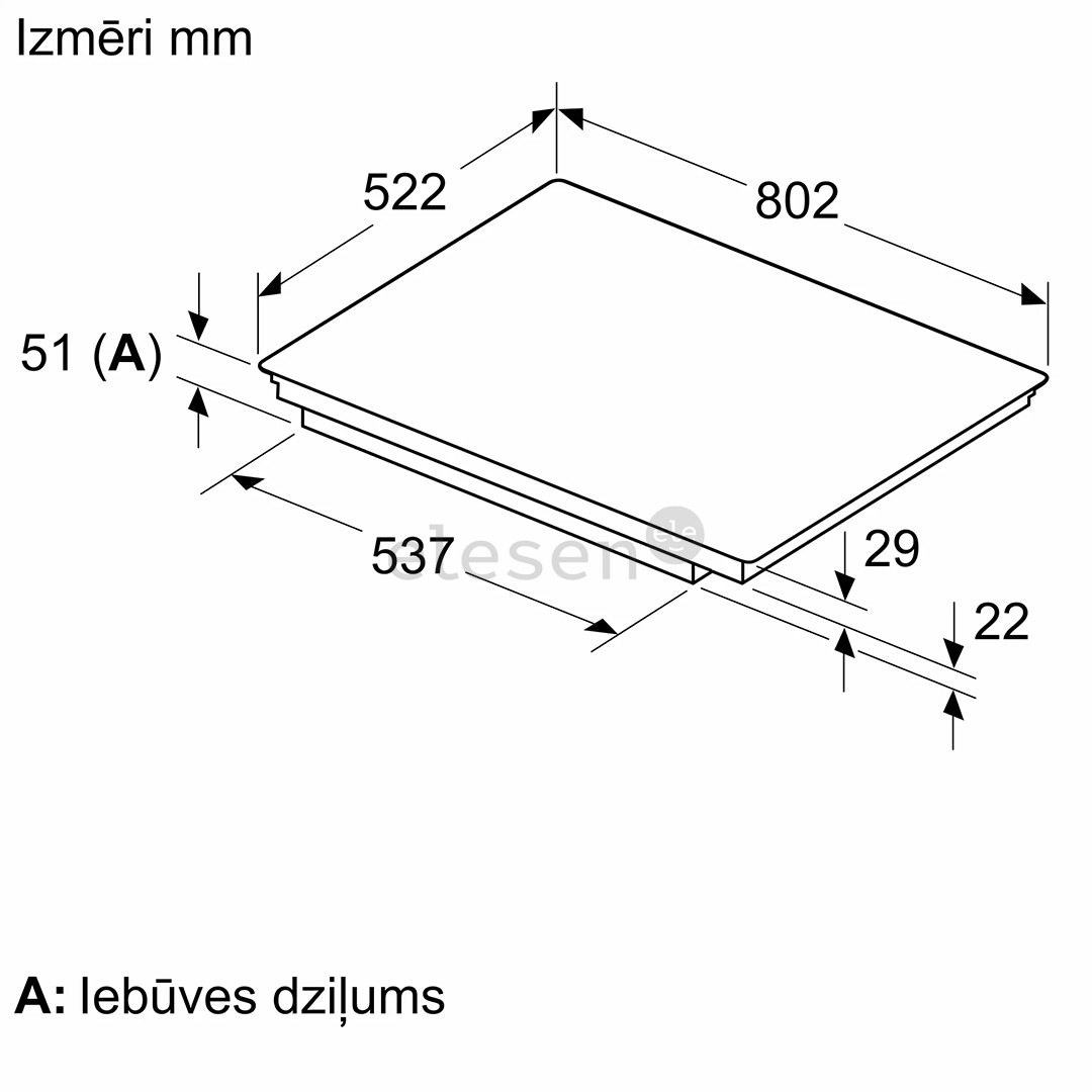 Bosch Series 6, ширина 80,2 см, без рамы, черный - Интегрируемая индукционная варочная панель