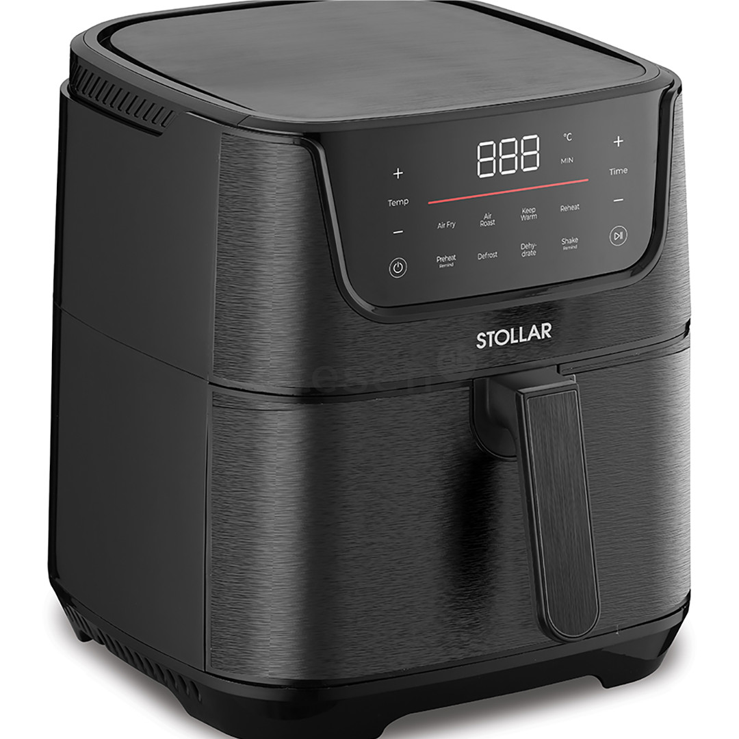 Stollar the Smart Air Fry, 7 L, 1800 W, juoda - Karšto oro gruzdintuvė