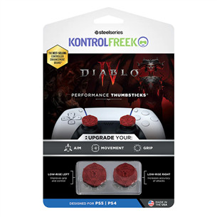 KontrolFreek Diablo IV, PS4, PS5, 2 pcs, red - Thumbstick covers Item - 2901-PS5 2901-PS5