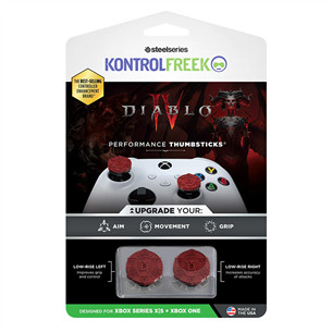 KontrolFreek Diablo IV, Xbox One/ Xbox Series X/S, 2 pcs, red - Thumbstick covers Item - 2901-XBX 2901-XBX