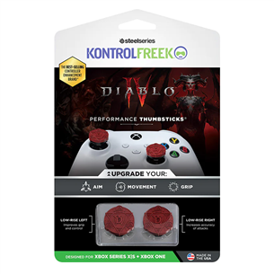 KontrolFreek Diablo IV, Xbox One/ Xbox Series X/S, 2 vnt., red - Priedas Prekė - 2901-XBX 2901-XBX
