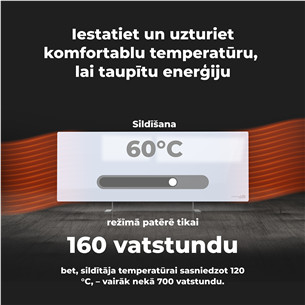 Aeno, 700+ W, baltas - Išmanusis elektrinis šildytuvas