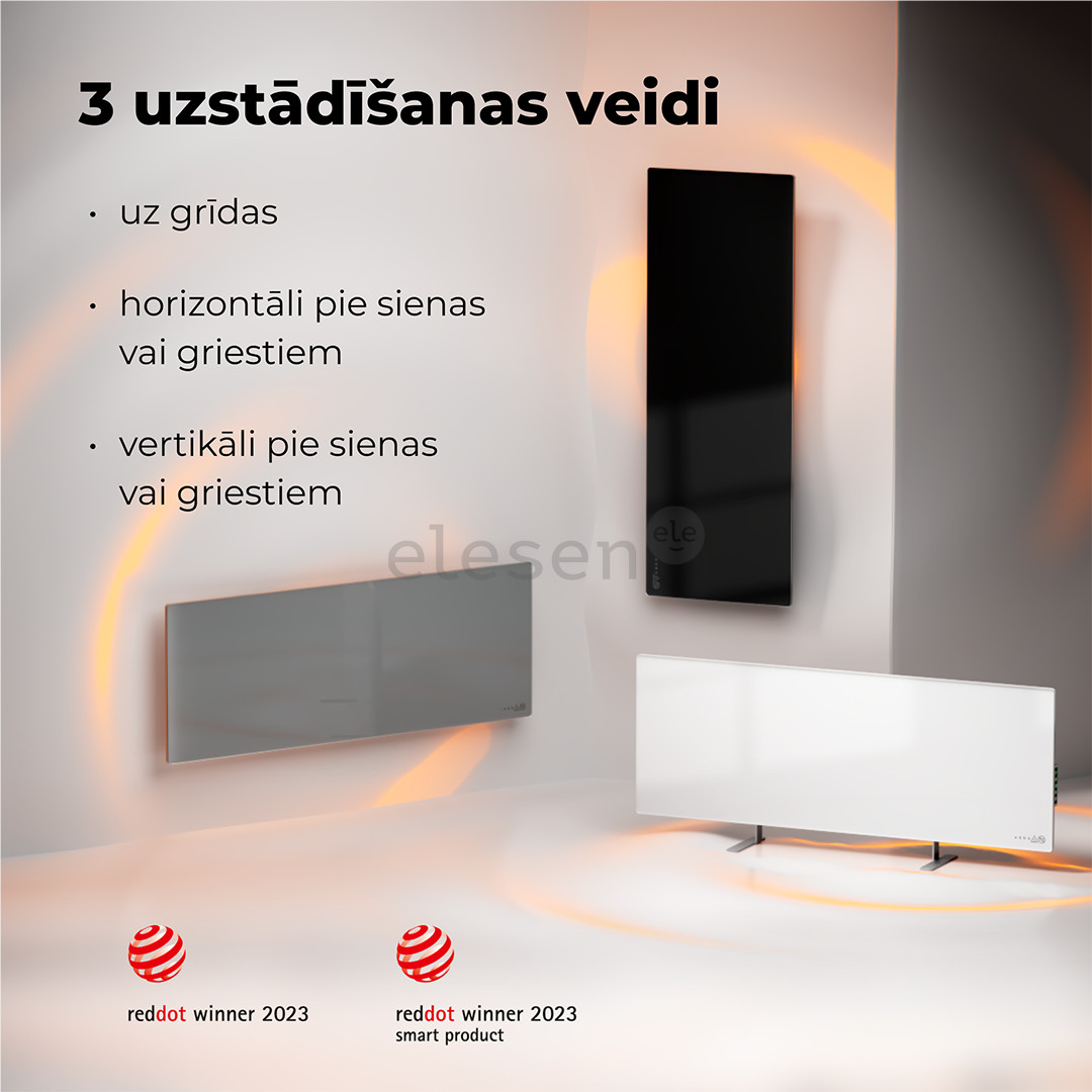 Aeno, 700+ W, baltas - Išmanusis elektrinis šildytuvas