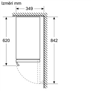 Įmontuojamas vyno šaldytuvas KUW20VHF0 Bosch, talpa 21 butelis, 82cm