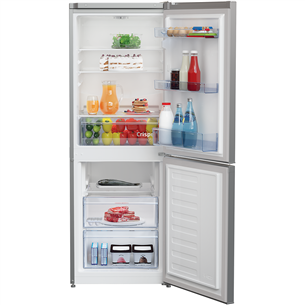 Beko, 229 L, 153 cm, silver - Šaldytuvas Prekė - RCSA240K40SN