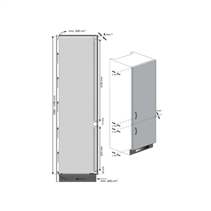 Įmontuojamas šaldytuvas Beko Prekė - BCNA306E4SN