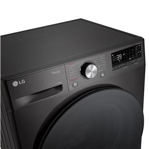 LG, 11 kg / 6 kg, gylis 56,5 cm, 1400 rpm, juoda - Skalbimo mašina - džiovyklė Prekė - F4DR711S2BA.APBQPMR