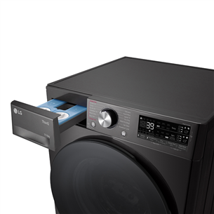 LG, 11 kg / 6 kg, gylis 56,5 cm, 1400 rpm, juoda - Skalbimo mašina - džiovyklė Prekė - F4DR711S2BA.APBQPMR