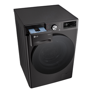 LG, 11 kg / 6 kg, gylis 56,5 cm, 1400 rpm, juoda - Skalbimo mašina - džiovyklė Prekė - F4DR711S2BA.APBQPMR