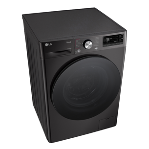 LG, 11 kg / 6 kg, gylis 56,5 cm, 1400 rpm, juoda - Skalbimo mašina - džiovyklė Prekė - F4DR711S2BA.APBQPMR