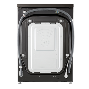 LG, 11 kg / 6 kg, gylis 56,5 cm, 1400 rpm, juoda - Skalbimo mašina - džiovyklė Prekė - F4DR711S2BA.APBQPMR