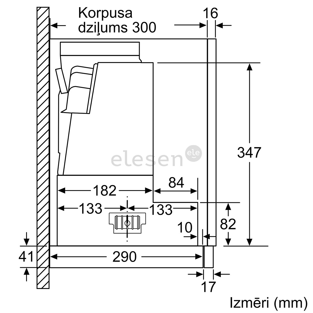 Bosch, 728 m³/h, width 59.8 cm, silver - Built-in Cooker Hood Item - DFS067A51