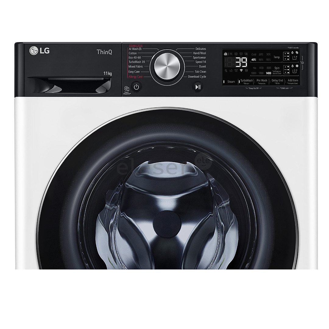 LG, 11 кг, глубина 56,5 см, 1400 об/мин - Стиральная машина с передней загрузкой Товар - F4WR711S3HA.ABWQWMR
