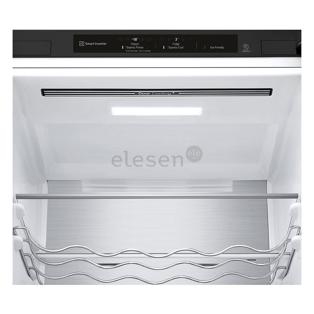 LG, NoFrost, 387 L, 203 cm, juodas - Šaldytuvas