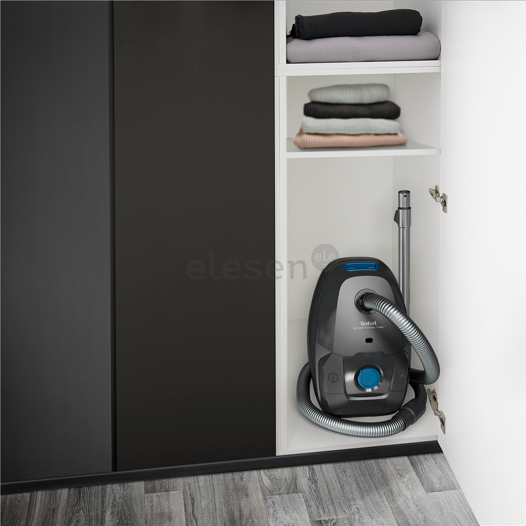 Tefal Green Force Max, 900 W, juodas - Dulkių siurblys Prekė - TW4931EA