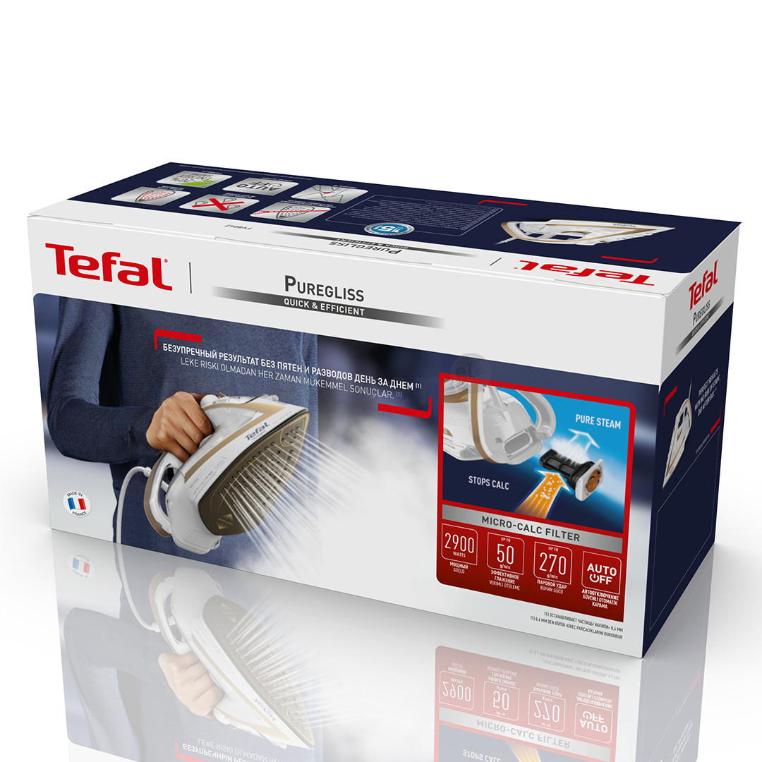 Tefal Puregliss, 2900 W, white - Lygintuvas Prekė - FV8042E0