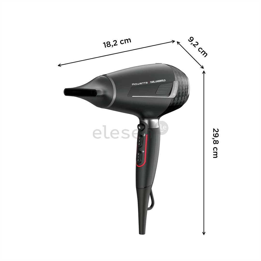 Rowenta x KARL LAGERFELD K/Pro Stylist, black - Hair dryer