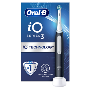 Braun Oral-B iO3, matte black - Elektrinis dantų šepetukas Prekė - IO3MATTBLACK IO3MATTBLACK