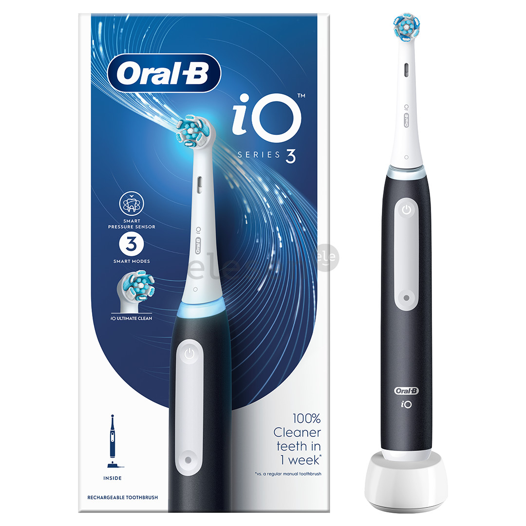 Braun Oral-B iO3, matte black - Electric toothbrush