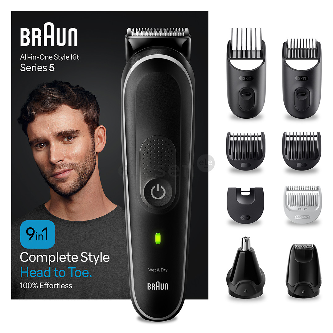 Braun Series 5, 9-in 1, black - Multi grooming kit Item - MGK5420